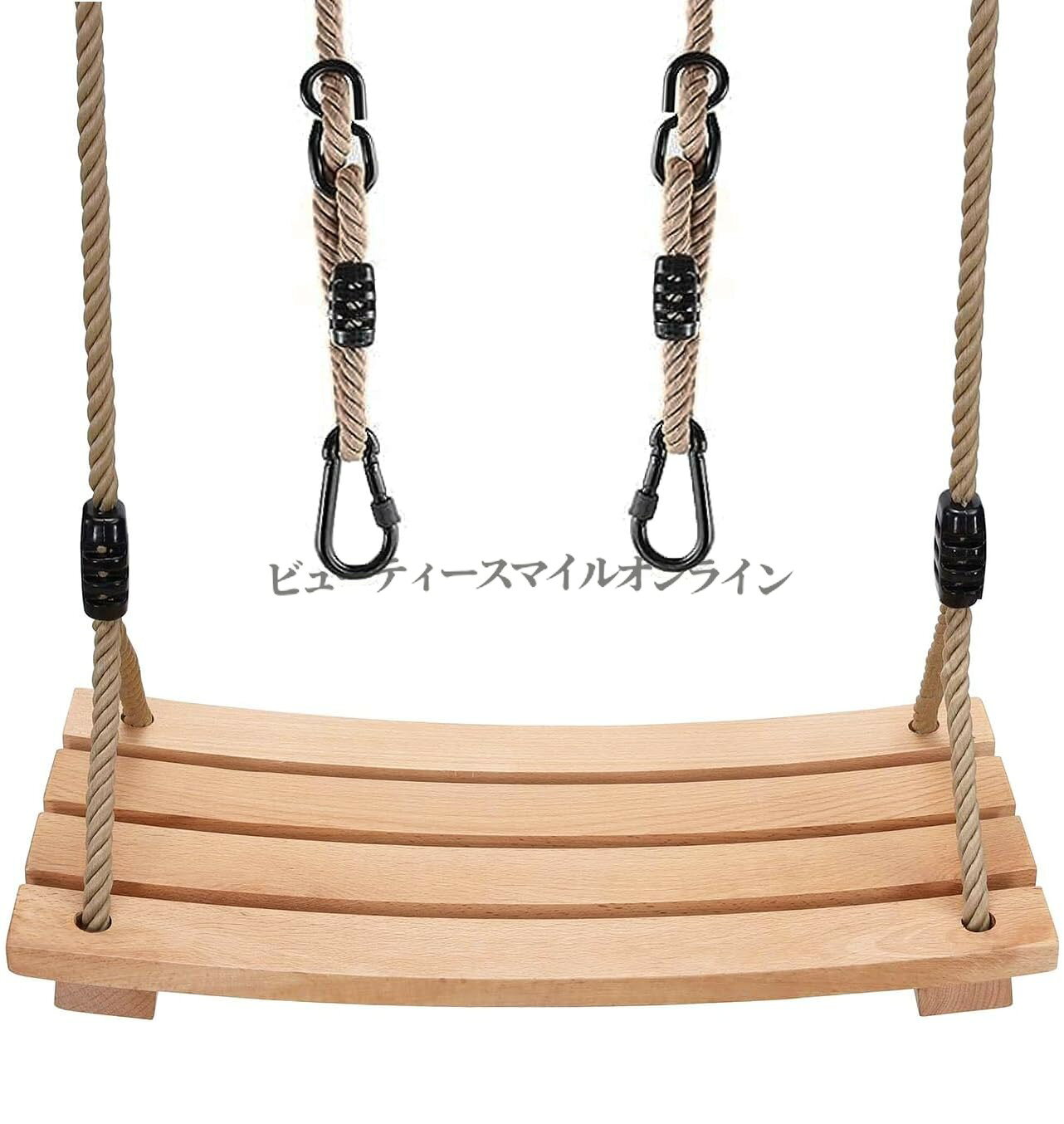 大人用耐荷重200kg プロ仕様木製ブランコ 屋外 室内 吊り下げ式 子供用遊具 北欧風...