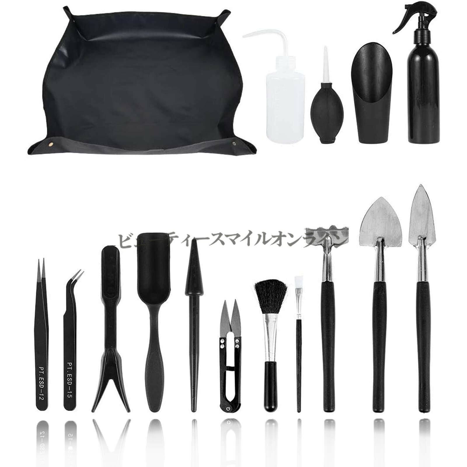 樂天商城 - 多肉植物 観葉植物 鉢植え ガーデニングツール 16点セット ハンドスコップ シャベル パンチャー ジョウロ 室内 屋外 家庭園芸 移植 手入れ ミニ コンパクト 収納 おしゃれ 初心者 道具 一式