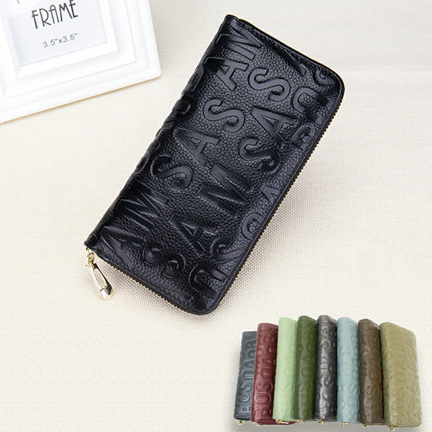 【わけあり特価】財布 レディース 長財布 本革 牛革 サイフ さいふ 英文字 女性用 小銭入れ かわいい レザー