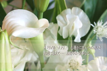 フラワーアレンジ・お供え花・枕花・一周期・お悔やみ・仏事