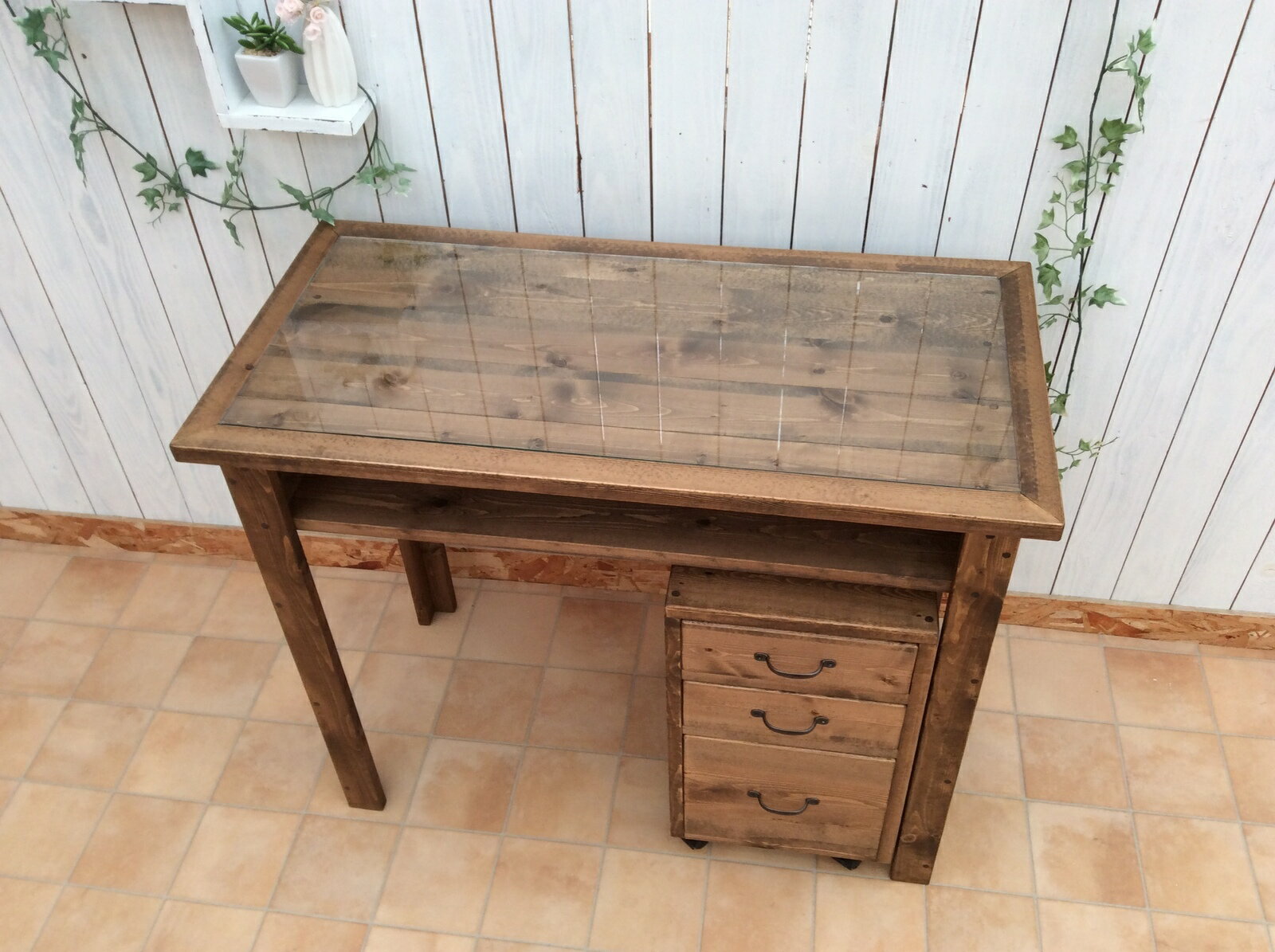 ★Handmade★作業台*ネイル*棚付BOXタイプ*チェスト付♪whoお部屋のスペースに合わせたオリジナルオーダー可能です。お問い合わせください＾＾ 3