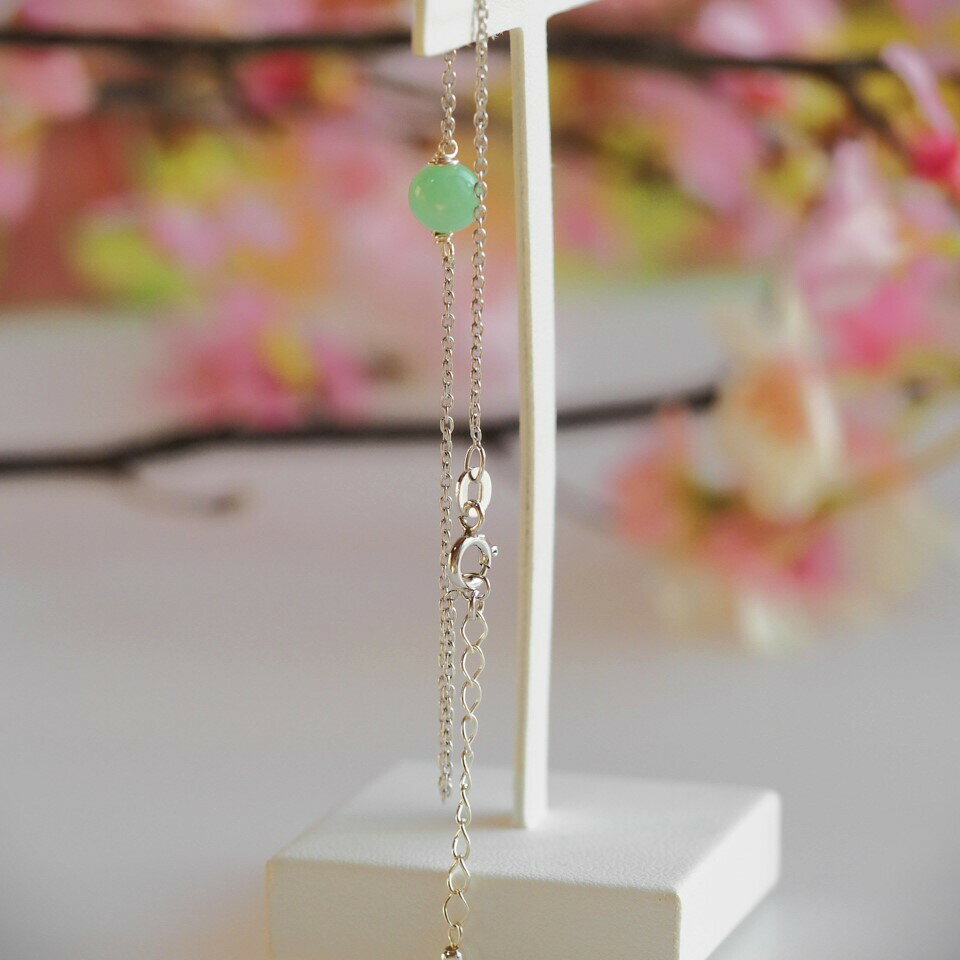 天然翡翠 SV ブレスレッド 6.5