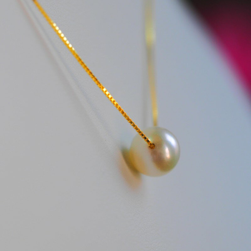 乐天商城 - 天然アコヤパール　SV　ネックレス　8.5mm
