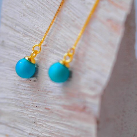 トルコ SV ピアス 丸 6mm