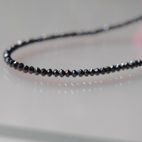 Rakuten - ブラックダイヤモンド　ネックレス　K18WG