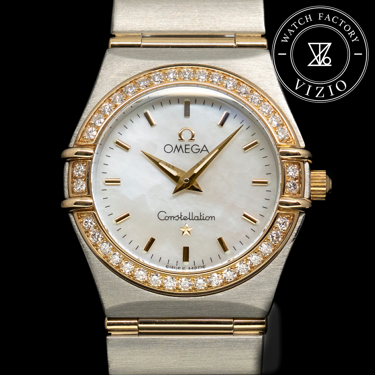 Rakuten - OMEGA　オメガ　1267.70　コンステレーション　コンビ　ダイヤベゼル　シェル文字盤　5346【中古】