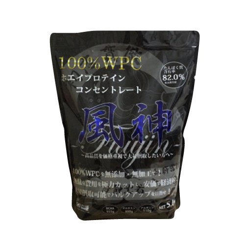 ホエイプロテイン ファイトクラブ 風神プロテイン 徳用5kg ホエイ プロテイン コンセントレート 