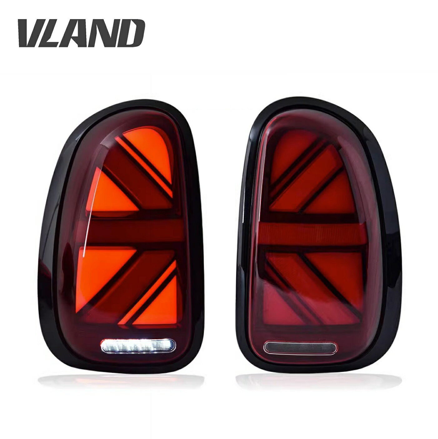 VLAND MINI ミニ R60クロスオーバー用 LEDテールランプ 流れるウインカー F60現行仕様 オープニングモーション機能搭載 シーケンシャル ユニオンジャック