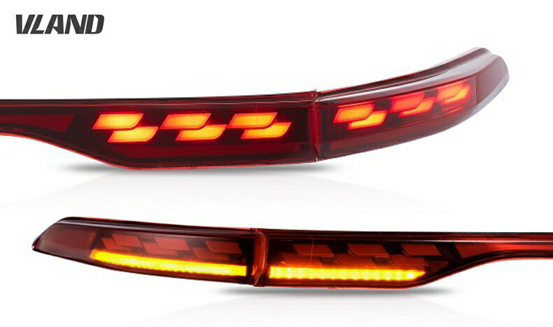 VLAND 80系 ハリアー ハリアーハイブリッド LEDテールランプ ウインカー視認性向上 流れるウインカー オープニング機能搭載切替可能 カスタム