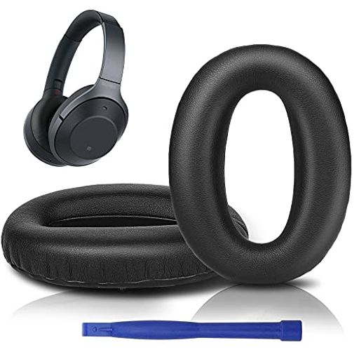 SOULWIT イヤーパッド ヘッドホンパッド 交換パッド SONY WH-1000XM2 (WH1000XM2) ソニー MDR-1000X (MDR1000X)ヘッドセット用 イヤークッション イヤーカップ ノイズアイソレーション