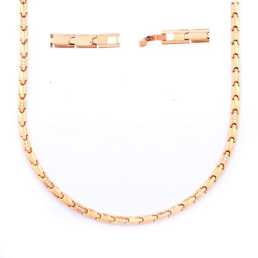 [はち]純度99.99%のゲルマニウム*47粒レディースネックレスステンレスゲルマニウムネックレス健康静電..