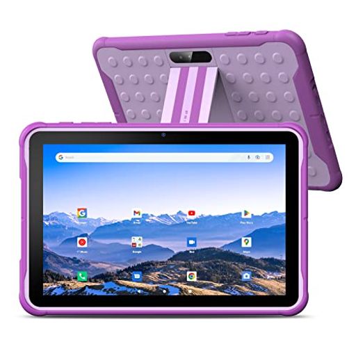 【2024新登場】PRITOM キッズタブレット、ドロップケース付き10インチANDROIDタブレット、RAM 2GB ROM 64GB 1TB 拡張可能、6000MAH、2.0MP+8.0MPカメラ、1280*800
