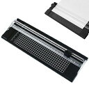 PAVIKE裁断機ペーパーカッター裁断機ペーパーカッターa4双方向ペーパーカッター裁断機ミニミニ定規交換用ビット付き紙フォト軽量学校オフィスカードストック用(ブラック)