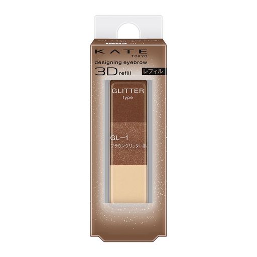 ふんわり自然な立体グラデ眉とノーズの陰影で、立体的な目もとを演出する、ラメ入りパウダーアイブロウレフィルタイプ