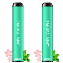 HECCO 使い捨て電子タバコ 桜ミント メンソール ミント ポケットシーシャ 持ち運び シーシャ フレーバー 0.7CM超薄型 900回吸引可能 持ち運びシー...