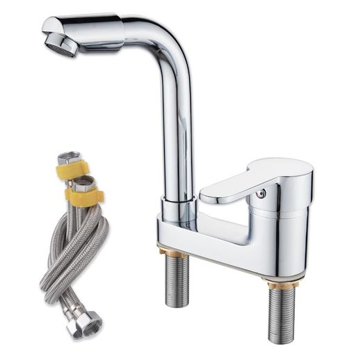 Maynosi洗面台蛇口2穴洗面用水栓洗面台用洗面水栓ツーホール式シングルレバー混合水栓手洗いボウル用36..