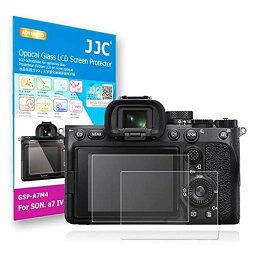 【2枚セット A7IV 専用】JJC PCK-LG2 液晶保護フィルム SONY A7IV A7M4 A7 MARK IV 対応 超薄 強化ガラス 高硬度9H 透過率95%以上 撥水 撥油 撥指紋 レンズクロス 付属