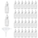 ZHEJIAスポイトタイプ点眼容器ドロッパーボトル(30个個)プラスチックボトル詰め替え小分け滴瓶液体貯蔵用ボトルドロップボトル液体グルー水絵具工芸品アートスポイト半透明タイプ安全…