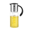 VKCHEF オイルボトル 醤油差し 酢ボトル ドレッシング ボトル 片手オイル入れ 耐熱ガラス ステンレス オイルポット 油容器 自動的に開の注ぎ口 油差し ...