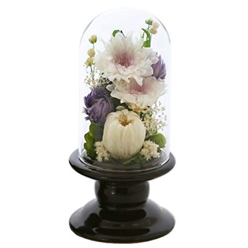 アートフォーシーズン 仏花 アートフォーシーズン 仏花 (茶系)● ミニ輪菊GLASS ホワイト プリザーブドフラワー