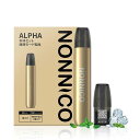 NONNICOALPHA電子タバコVAPEベイプシーシャRELXPOD対応可能禁煙グッズ使い捨てポッド1個付き爆煙モード転換RELX本体互換可充電式TYPE-C充電ニコチンタール無し水蒸気タバコ液漏れなし