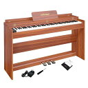 KIMFBAY電子ピアノ88鍵盤ハンマーアクション鍵盤木製ピアノハンマーのピアノアップライトピアノDigitalPiano人気電子ピアノ88鍵ピアノペダル付き電子ピアノ子供初心者MIDI対応