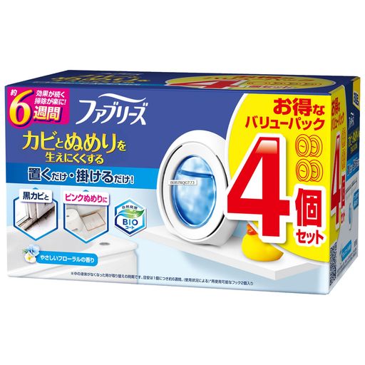 ファブリーズお風呂用防カビ剤フローラル4個パック7mLx4