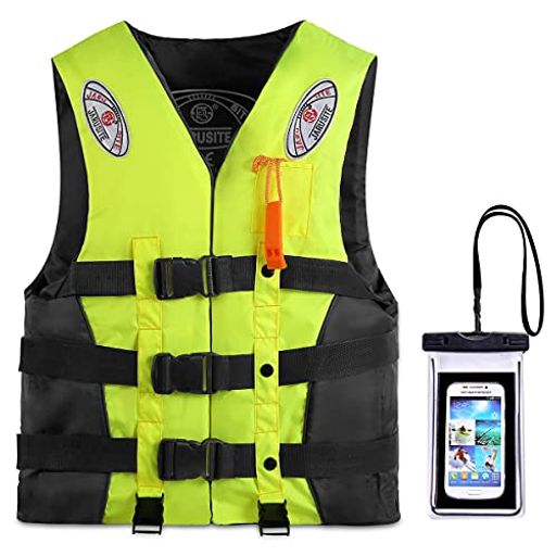 Reedarkライフジャケット釣りスマホ防水ケース+らいふじゃけっと呼び子付き救命胴衣子供用大人用男女兼..