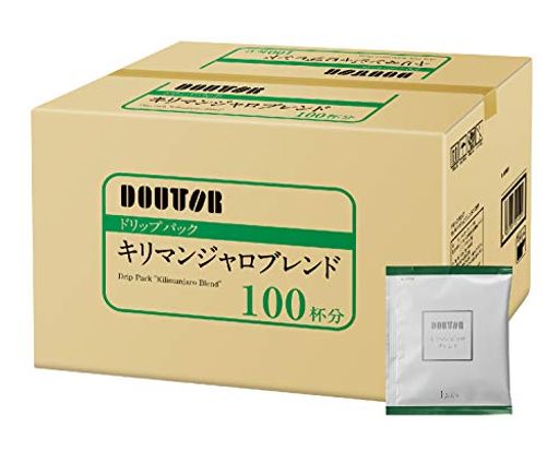 ドトールコーヒー ドリップパック キリマンジャロブレンド 100p