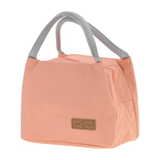 CAPASTECランチバッグ保温保冷再利用可能大容量オフィス・仕事・ピクニック・ビーチ・旅行用22x14x17cm1個ピンク