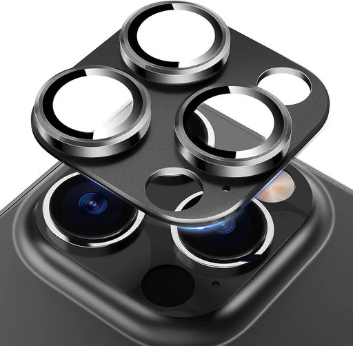 iphone15pro/iphone15promax用カメラフィルムアルミ合金製+AR高透過率強化ガラスレンズカバー0.25mm超薄一体型レンズ保護フィルムアイフォン15pro/15promax用カメラ保護フィルム3眼
