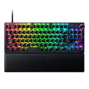 ラピッドトリガー搭載RazerレイザーHuntsmanV3ProTenkeylessJP調整可能なアクチュエーション搭載のアナログゲーミングキーボードオプティカルスイッチ押下圧40Gリストレスト付属日本語配列ハン…(2)