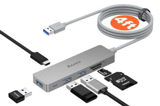 ACEELE USBnu USB|[g USB 3.0nu^6-IN-1 SD/TFXbg+3*USB 3.0|[g+ MICRO USBd|[g 1.2 MP[u 5GBPSf[^] MACBOOK/IMAC M1/MAC