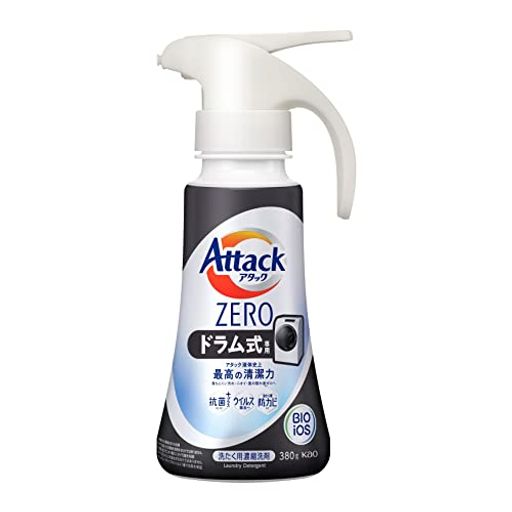 アタックZERO洗濯洗剤液体アタック液体史上最高の清潔力ドラム式専用ワンハンドタイプ380g アタックZERO洗濯洗剤液体アタック液体史上最高の清潔力ドラム式専用ワンハンドタイプ380g