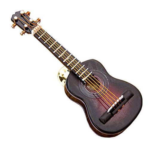 秋月貿易 デザイン小物 クラシックギター W2.5×D2×H10CM ミニチュアバンド ピンバッチ PG-7CM-BR