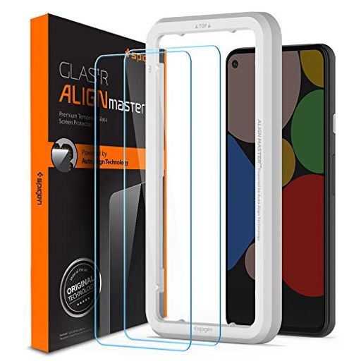 SPIGEN ALIGNMASTER ガラスフィルム GOOGLE PIXEL 5 用 ガイド枠付き PIXEL5 用 保護 フィルム 2枚入