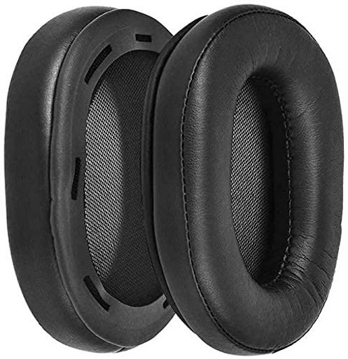 AKHQCMDR-1A交换SonyMDR1ADAC1ABTヘッドフォンと互換性のある交換用イヤーパッドクッションマフキットパーツ(ブラック)