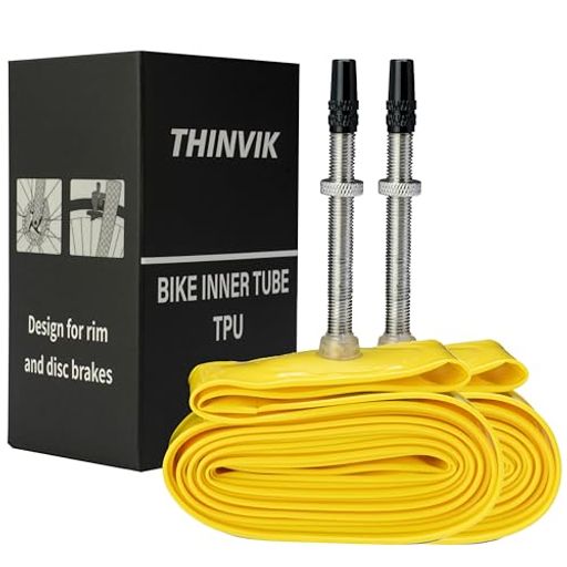 [2個セット]ThinvikTPUインナーチューブ700Cx18-32C超軽量耐久性ロードバイク700C自転車用インナーチュ..
