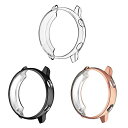 [3Zbg] FINTIE SAMSUNG GALAXY WATCH ACTIVE 40MM P[X Sʕیop[ XN[Jo[ TPU bL \tg ϏՌ EȒP y ^(ubN/[YS[h/NA)