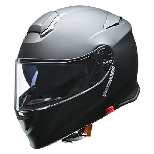 リード工業(LEAD) バイク用 インナーシールド付き システムヘルメット REIZEN (レイゼン) マットブラック Lサイズ (59-60CM未満)