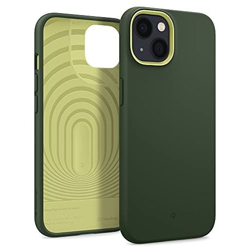 CASEOLOGY IPHONE 13 MINI 対応 ケース TPU シリコン コーティング 耐久性 サラサラ 柔軟性 カバー ナノ ポップ - アボグリーン