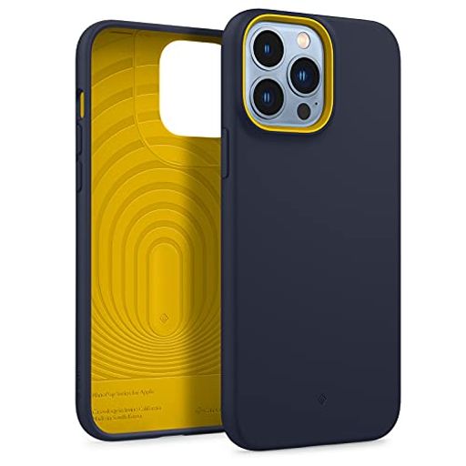 楽天VlookupStore 楽天市場店CASEOLOGY IPHONE 13 PRO MAX 対応 ケース TPU シリコン コーティング 耐久性 サラサラ 柔軟性 カバー ナノ・ポップ - ブルーベリーネイビー