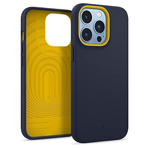 楽天VlookupStore 楽天市場店CASEOLOGY IPHONE 13 PRO 対応 ケース TPU シリコン コーティング 耐久性 サラサラ 柔軟性 カバー ナノ・ポップ - ブルーベリーネイビー