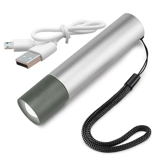 KIMLONTON懐中電灯小型軽量ペンライト200ルーメン500MAH大容量電池USB充電式多段階の明るさモード最大..