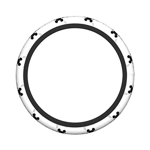 でぃずにー大きな黒い耳のマウスアニメキャラクターグッズ人気車用ハンドルカバー軽自動車軽普通車ステ..