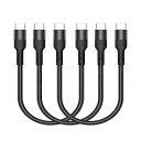 USBTYPECケーブル(0.3M/3本セット)POPOLIER(USBCTOUSBC)【PD対応/60W/3A急速充電/USB2.0高速データ転送】(2)