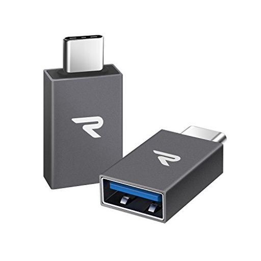 RAMPOW USB TYPE C & USB 変換アダプタ【二個セット】OTG対応 MACBOOK IPAD PRO SONY XPERIA XZ/XZ2 SAMSUNG などタイプC多機種対応 USB-C & USB 3.0