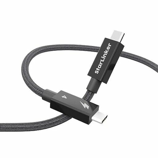 yINTELF`bvzSTARLINKER THUNDERBOLT 4 P[u 2.5M 100W[d 40GBPS] 8K HD Ή THUNDERBOLT 3/USBC/USB4ΉAUSB C?USB CT|[g