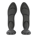 女性用インソールレディースインソールハイヒールインソールスポンジ快適で、痛みに強く、通気性があり、汗を吸収します衝撃吸収疲労軽減(ブラック)