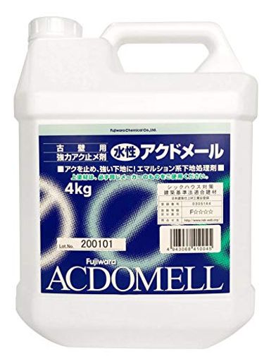 フジワラ化学 内装用 古壁用強化アク止め材 アクドメール 4KG